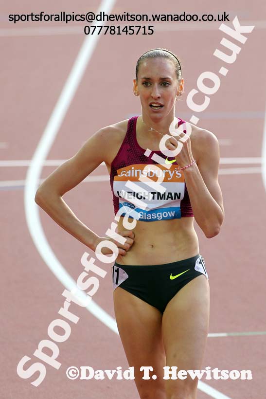 Laura Weightman (Morpeth) after finishing 4th in the 1500 metres at the Glasgow Diamond League. Photo: David T. Hewitson/Sports for All Pics